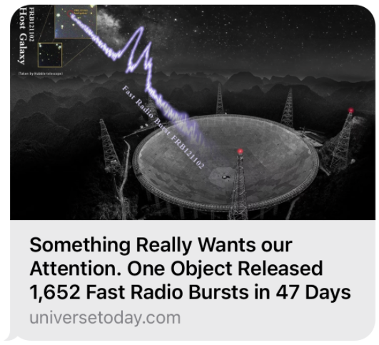1,652 Fast Radio Bursts Detected in 47 days